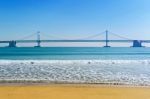 Gwangan Bridge And Haeundae In Busan,kor Stock Photo