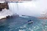 The Background With The Fantastic Niagara Falls Stock Photo