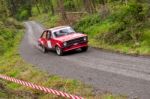 J. Cullinane Driving Ford Escort Stock Photo