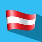 Austria Flag  Icon Stock Photo