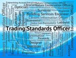 Trading Standards Officer Represents Officers Position And E-com Stock Photo