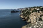 Cliffs On The Coast Of Alicante Stock Photo