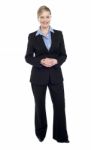 Smiling Caucasian Businesswoman Stock Photo