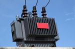 Electric Transformer Stock Photo