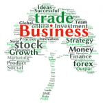 Business & Finance Related Word Cloud Background Stock Photo