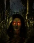 Ghost Woman In The Lake,3d Mixed Media For Book Illustration Stock Photo