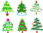 Christmas Trees Stock Photo