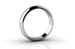 Silver Wedding Ring Stock Photo