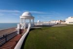 Colonnades In Grounds Of The De La Warr Paviion Stock Photo