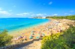 Beach Of Tropical Resort Stock Photo