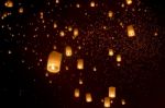 Floating Lanterns Stock Photo