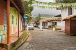 Valle De Angeles Old Spanish Mining Town Near Tegucigalpa, Hondu Stock Photo