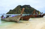 Long Tail Boat Andaman Sea Style In Krabi Provice Southern Of Th Stock Photo