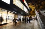 Tokyo - Nov 24: Retail Shops On Omotesando Street At Night Stock Photo