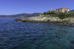 Beautiful Seascape Near A Village In Peloponesse Stock Photo