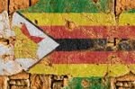 Grunge Flag Of Zimbabwe Stock Photo