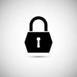 Lock Icon Stock Photo