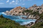 The Coastline At Capo Testa Sardinia Stock Photo