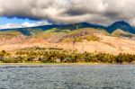 View At The Coastline In Maui Island In Hawaii Stock Photo