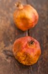 Dry And Old Pomegranates Stock Photo