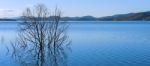 Lake Wivenhoe In Queensland During The Day Stock Photo