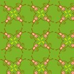 Cute Happy Monkey Pattern Stock Photo