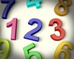 Kids Numbers Stock Photo