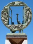 Marbella, Andalucia/spain - May 4 : Boys And Window Sculpture By Stock Photo