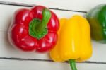 Fresh Bell Peppers Stock Photo