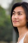 Portrait Of Asian Woman Stock Photo