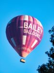 Hot Air Balloon Flying Over Bath Stock Photo