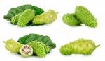 Exotic Fruit - Noni Isolated On The White Background Stock Photo