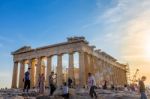 The Acropolis Of Athens Stock Photo