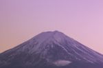 Closeup Mt Fuji In The Early Morning Stock Photo