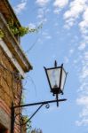 Pienza, Tuscany/italy - May 18 : Street Lamp In Pienza Italy On Stock Photo