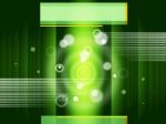 Green Circles Background Shows Bubbles And Straight Lines
 Stock Photo