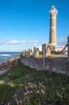 Lighthouse In Jose Ignacio Near Punta Del Este, Uruguay Stock Photo