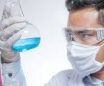 Scientists Are Experimenting Stock Photo