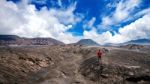 Mount Bromo Volcano (gunung Bromo)in Bromo Tengger Semeru National Park, East Java, Indonesia Stock Photo