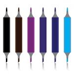 Multicolored Marker Pen Isolated On White Background Stock Photo