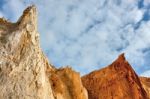 Colourful Cliffs At Alum Bay Isle Of Wight Stock Photo