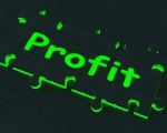 Profit Puzzle Shows Earnings And Investment Stock Photo