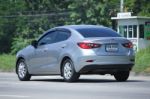 Private Eco Car, Mazda 2.  Stock Photo