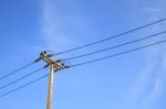 Electric Pole Stock Photo