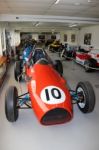 Number 10 Red Race Car Stock Photo