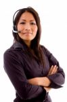 Young Female Service Provider Stock Photo