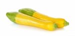 Yellow Zucchini Isolated On The White Background Stock Photo