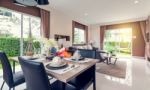 Beautiful Room Interior With Hardwood Floors And View Of New Lux Stock Photo