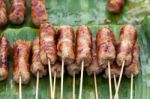 Grilled Sausages Stock Photo