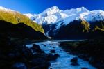 Hooker Valley Track,mount Cook, New Zealand Stock Photo